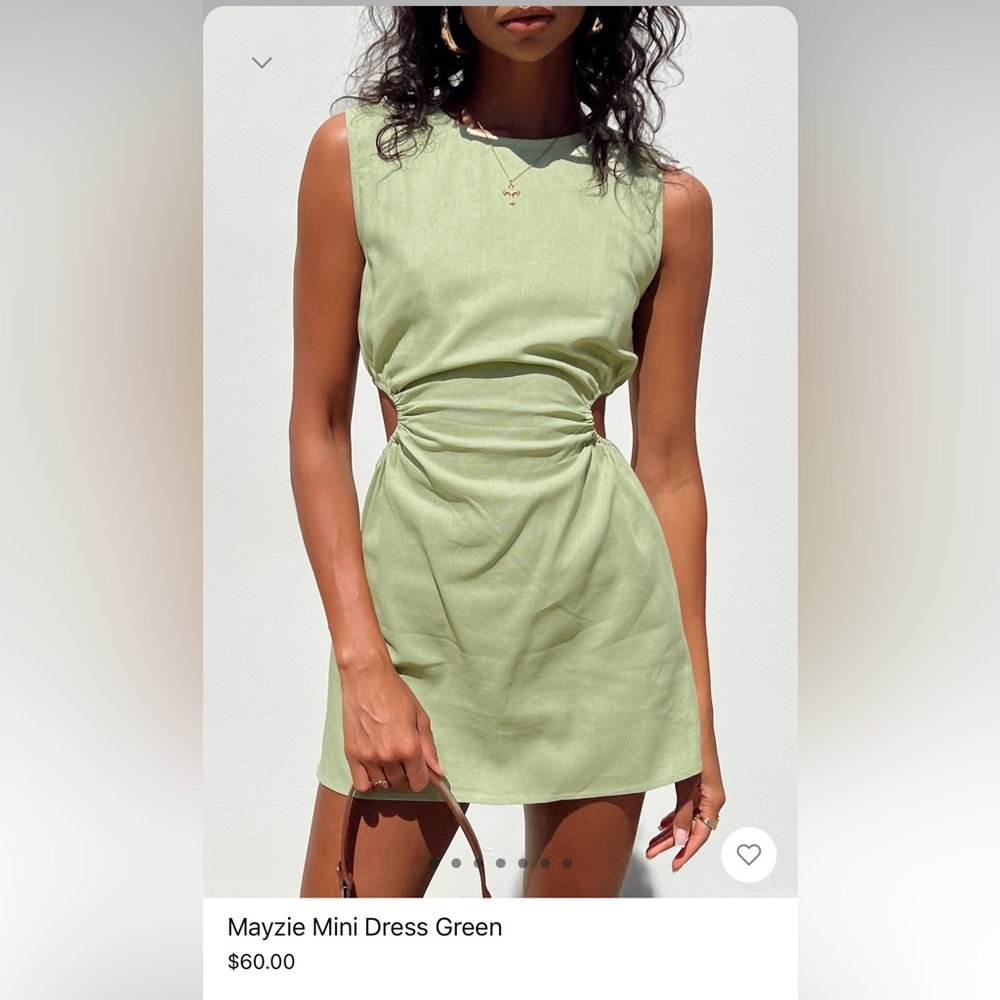 Princess Polly green dress